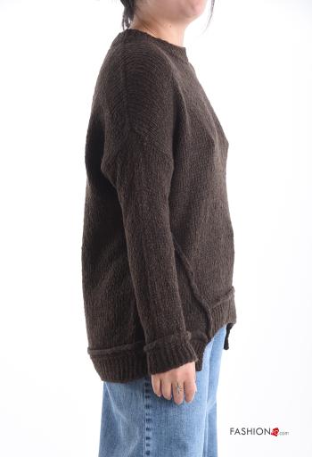 Maglione in Misto Lana maniche lunghe girocollo - ph 3