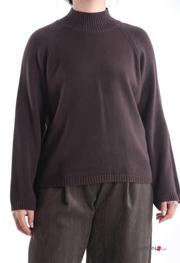 Pull manches longues à col roulé