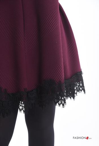 sleeveless mini lace trim Dress Rollneck - ph 4