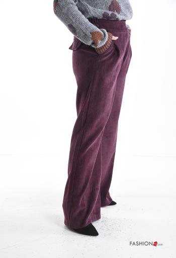 Pantalon wide leg avec poches avec élastique - ph 3