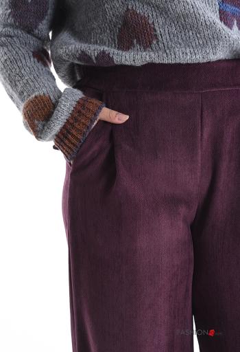 Pantalon wide leg avec poches avec élastique - ph 4