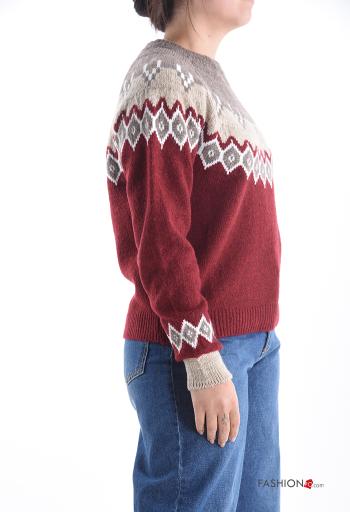 Jersey manga larga cuello redondo Estampado Geométrico - ph 3