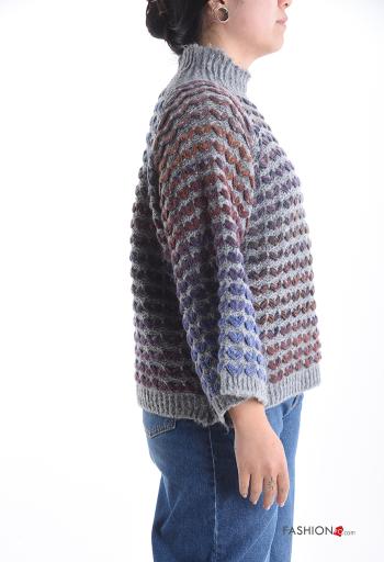 Maglione in Misto Lana maniche lunghe a collo alto - ph 3