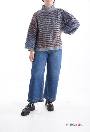 Maglione in Misto Lana maniche lunghe a collo alto - ph 5