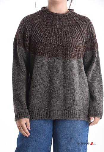 Maglione in Misto Lana maniche lunghe girocollo - ph 1