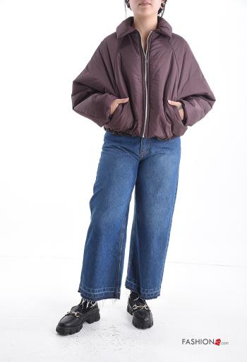 Piumino in Cotone con colletto con fodera con tasche con zip - ph 5