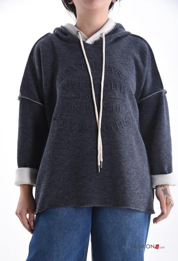 Felpa maniche lunghe con cappuccio - ph 1