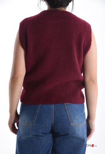 Maglione in Misto Lana senza maniche girocollo - ph 2