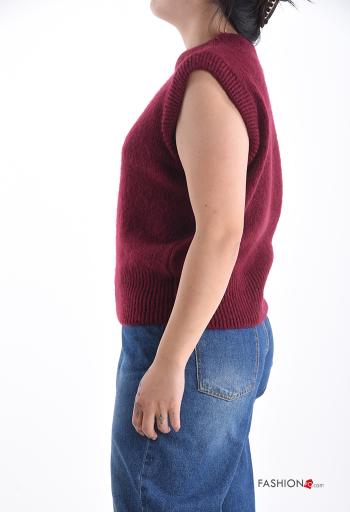 Maglione in Misto Lana senza maniche girocollo - ph 3