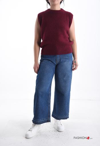 Maglione in Misto Lana senza maniche girocollo - ph 5