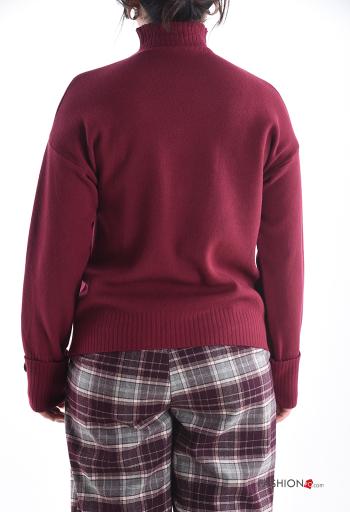 long sleeve Sweater Rollneck with buttons - ph 2