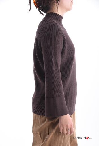 Pull Côtelé manches longues à col roulé - ph 3