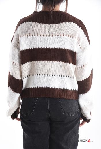Embroidered extra long sleeve crew neck Sweater - ph 2