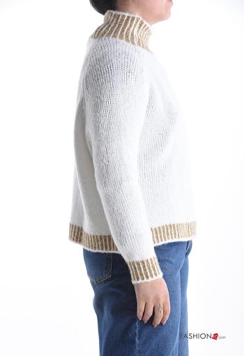 Jersey de Mezcla de Lana De lurex manga larga de cuello alto - ph 3