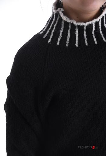 Jersey de Mezcla de Lana manga larga de cuello alto - ph 4