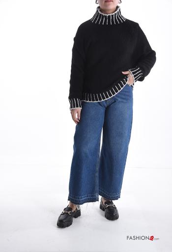 Jersey de Mezcla de Lana manga larga de cuello alto - ph 5