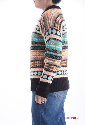 Jersey de Mezcla de Lana manga larga cuello redondo - ph 3