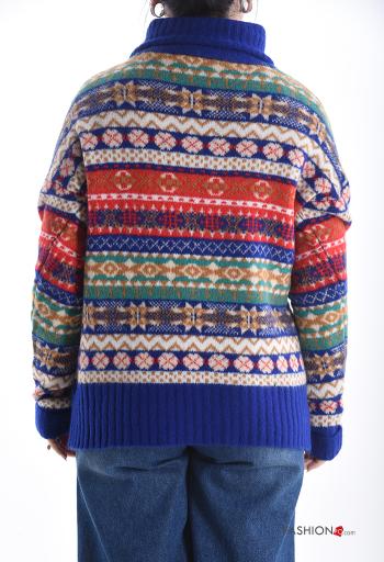 Jersey de Mezcla de Lana manga larga de cuello alto - ph 2