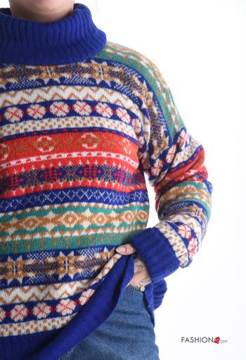 Jersey de Mezcla de Lana manga larga de cuello alto - ph 4