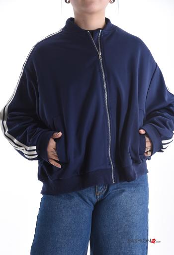 Sudadera de Algodón manga larga con bolsillos con cremallera - ph 1