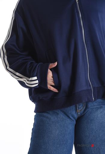 Sudadera de Algodón manga larga con bolsillos con cremallera - ph 4