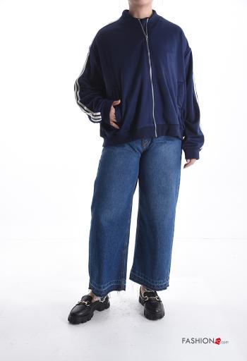 Sudadera de Algodón manga larga con bolsillos con cremallera - ph 5