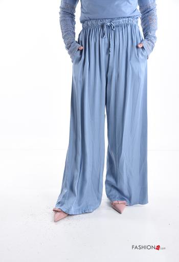 wide leg Trousers with elastic - ph 1