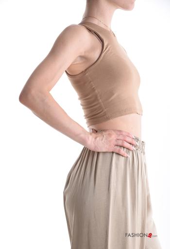 Top corto senza maniche girocollo - ph 3