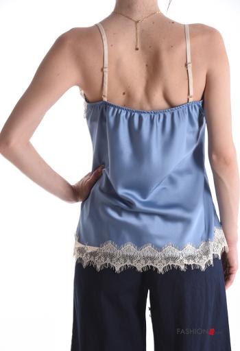 Top senza maniche regolabile pizzo raso - ph 2