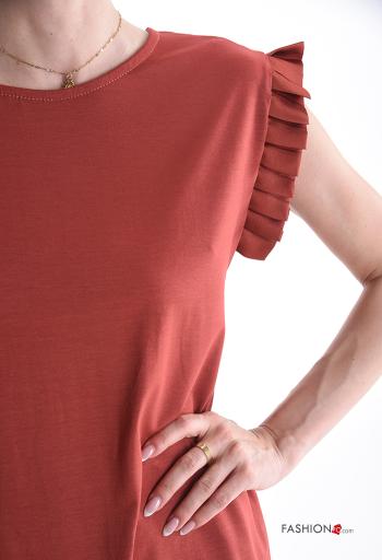 Blusa manga volante manga corta cuello redondo - ph 4