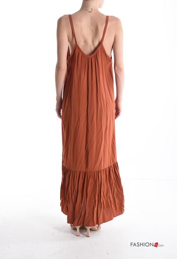 sleeveless backless Dress with flounces - ph 2