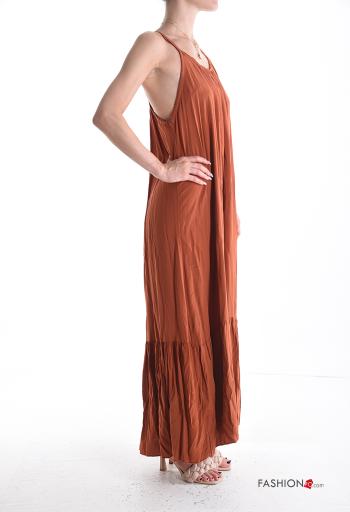 sleeveless backless Dress with flounces - ph 3