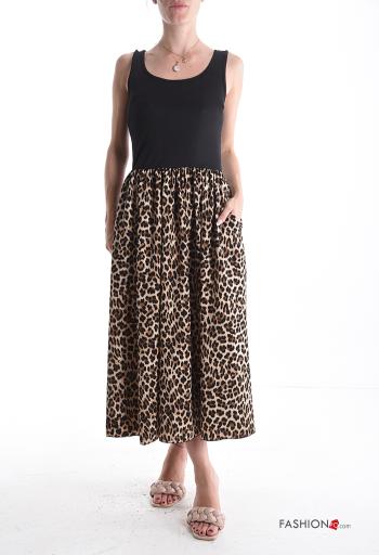 Abito senza maniche girocollo con tasche - ph 1