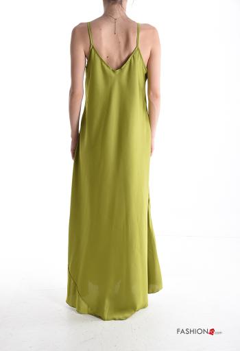 sleeveless long satin Dress - ph 2