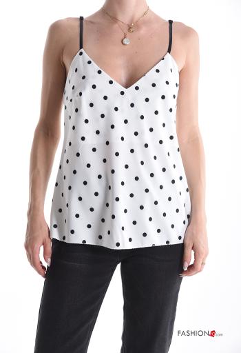 Top sin mangas ajustable espalda descubierta con cuello en v - ph 1