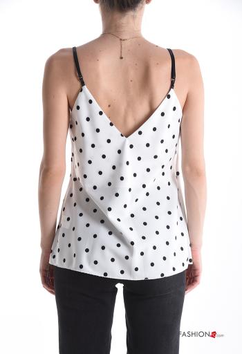 Top sin mangas ajustable espalda descubierta con cuello en v - ph 2