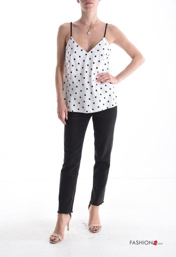 Top sin mangas ajustable espalda descubierta con cuello en v - ph 5