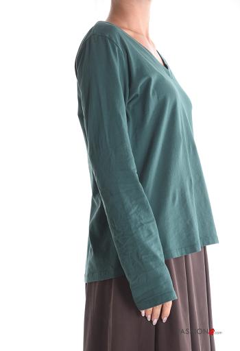 Maglietta a manica lunga in Cotone scollo a V - ph 3