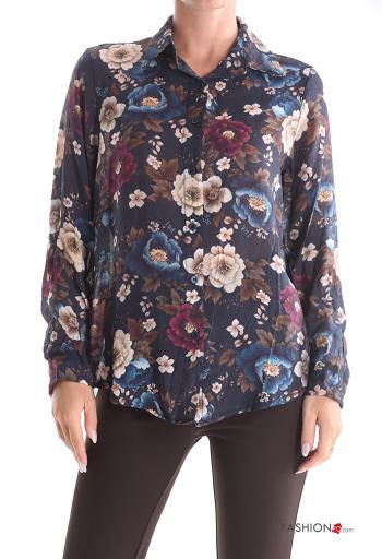 Chemise manches longues à collet à boutons - ph 1