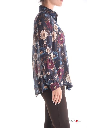 Chemise manches longues à collet à boutons - ph 3