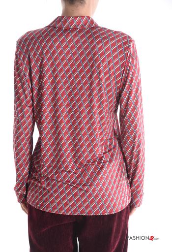 Camicia maniche lunghe con colletto Fantasia mista con bottoni - ph 2
