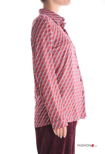Camicia maniche lunghe con colletto Fantasia mista con bottoni - ph 3