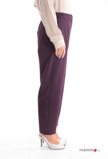 Pantalone con elastico con zip con bottoni con tasche - ph 3