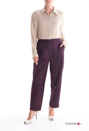 Pantalone con elastico con zip con bottoni con tasche - ph 5