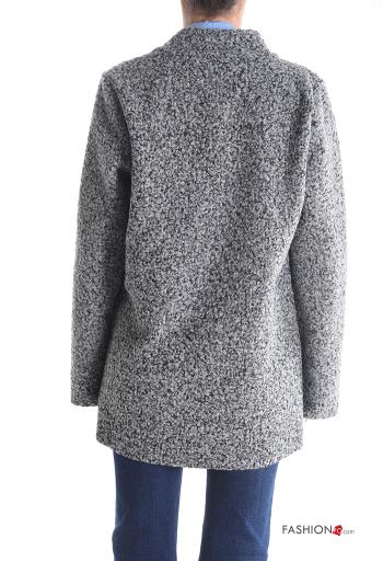 Cappotto maniche lunghe con bottoni senza fodera - ph 2