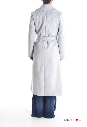 Cappotto con fodera con strass con bottoni con tasche - ph 2