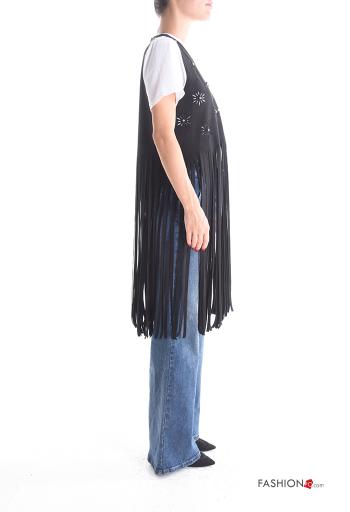 Embroidered Gilet with fringe - ph 3