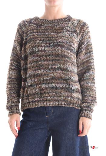 Pull en Mélange de Laine manches longues col rond - ph 1