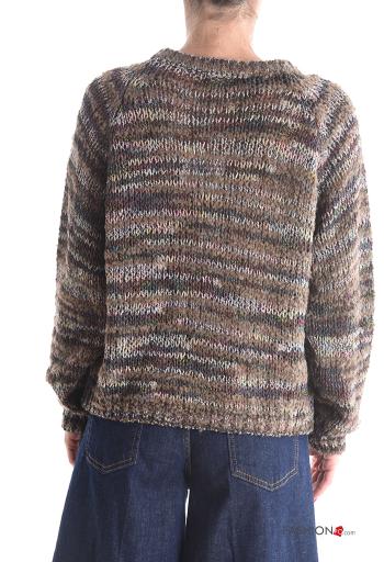 Pull en Mélange de Laine manches longues col rond - ph 2