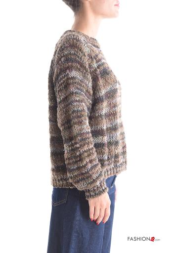 Pull en Mélange de Laine manches longues col rond - ph 3